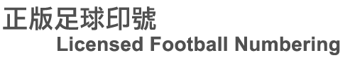 正版足球印號Licensed Football Numbering